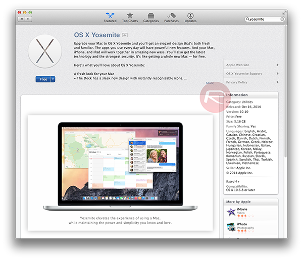 Mac os x 10.10 download free apple